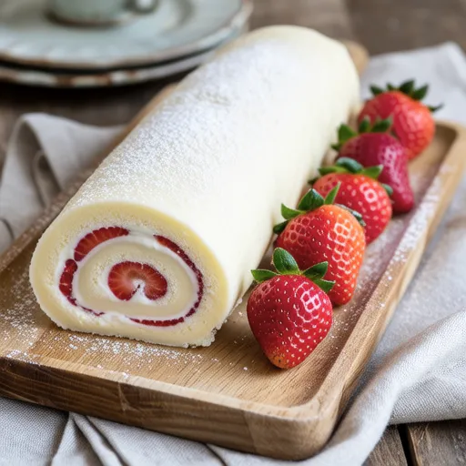 Cream Cheese Strawberry Roll
