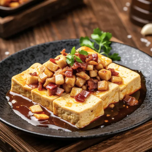 豆腐のにんにくステーキ
