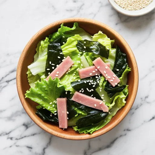 レタスとわかめの塩ナムル