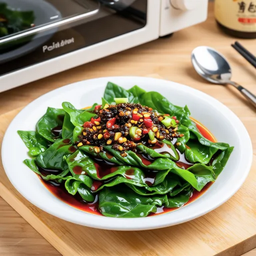 Microwave Steamed Perilla Leaves