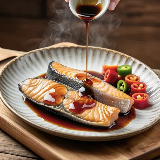 Japanese Horse Mackerel with Plum Sauce
