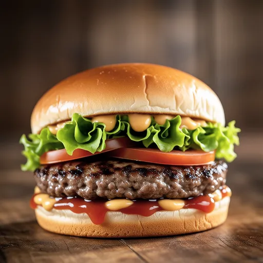 Sliced Beef Patty Burger