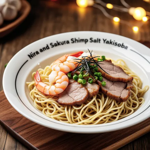Nira and Sakura Shrimp Salt Yakisoba