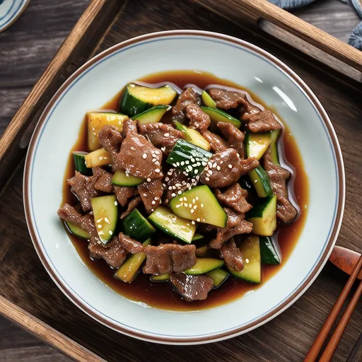 Beef and Cucumber Stir-fry