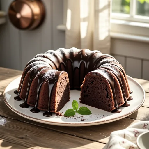 Rich and Moist Chocolate Bundt Cake