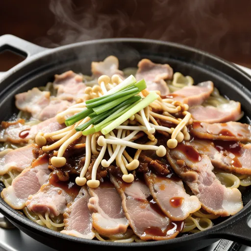 Layered Japchae with Pork