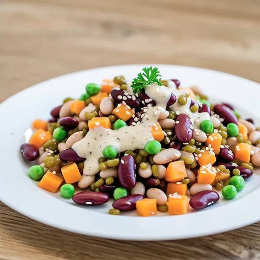 Mixed Beans Okara Salad