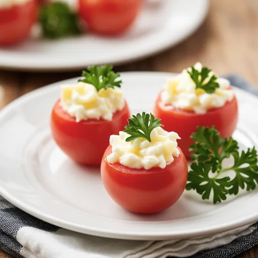 Mini Tomato Cream Cheese Stuffed