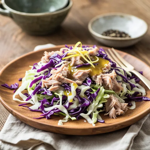 Cabbage and Tuna Mustard Salad