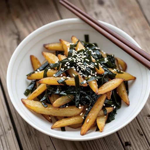 Stir-fried Potatoes with Salted Kombu