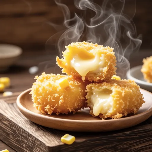 Corn and Cheese Tempura Fritters