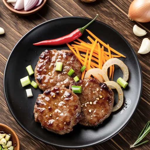 Spring Garlic and Fresh Onion Steak