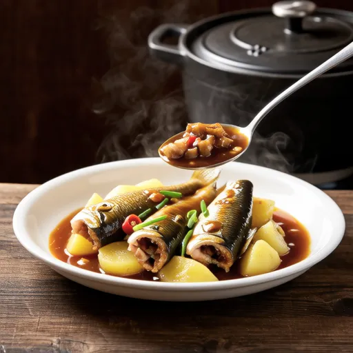 Braised Mackerel with Potatoes