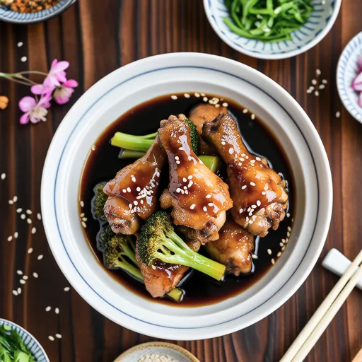 Stir-fried Jerusalem Artichoke and Chicken with Sweet Soy Sauce