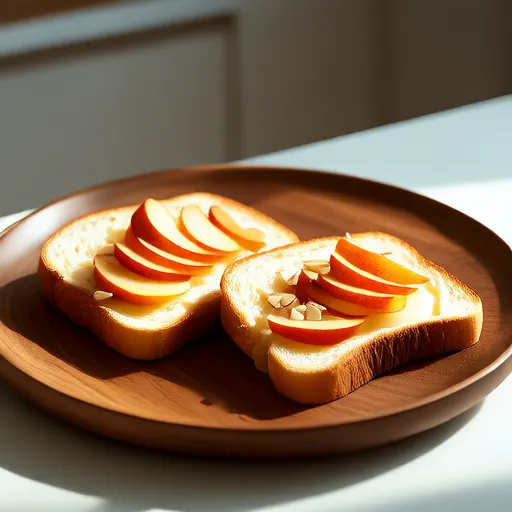 Peach Almond Toast