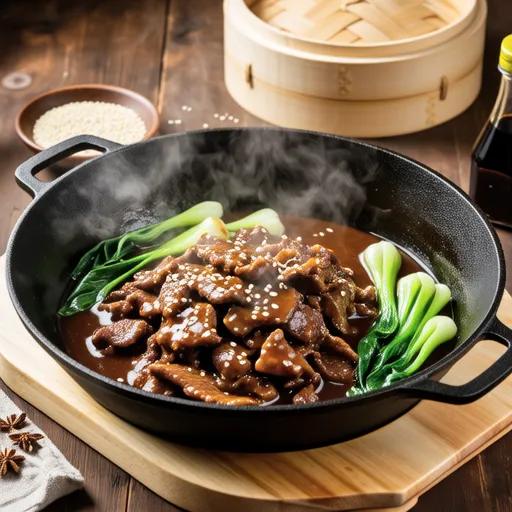 Beef and Tatsoi Stir-fry with Oyster Sauce