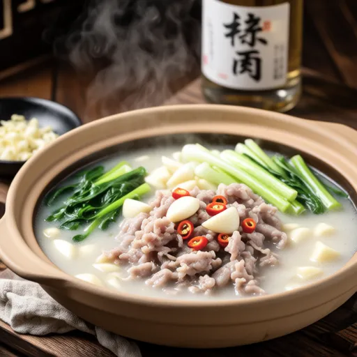 Salt Garlic Pork Motsu Hot Pot