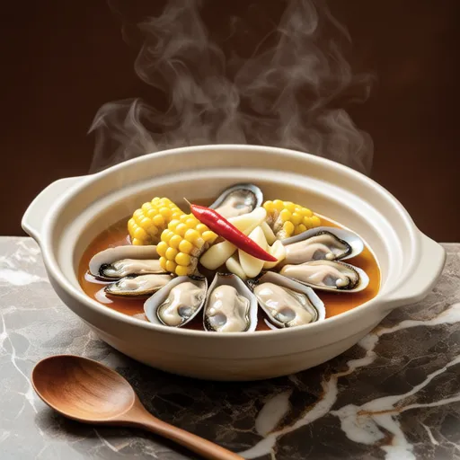 Oyster and Corn Ajillo