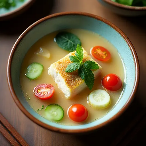 Cold Soup with Mackerel Can