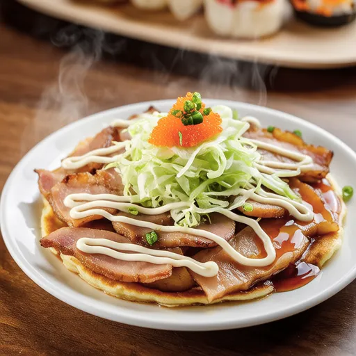 Okara-Rich Japanese Pancake
