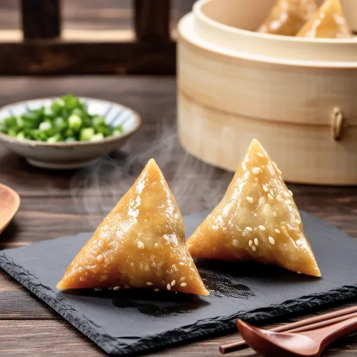 Lotus Root Triangle Dumplings