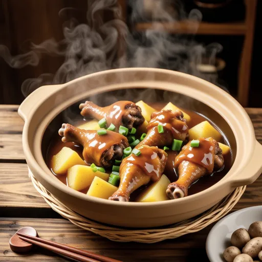 Chicken and Potato Oyster Sauce Stew