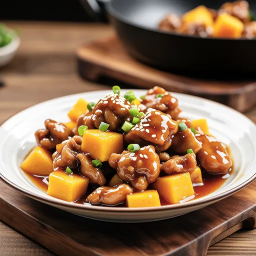 Chicken and Pumpkin Ginger Miso Stir-fry