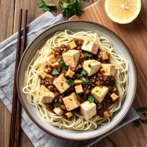 Tofu and Mentaiko Pasta Salad