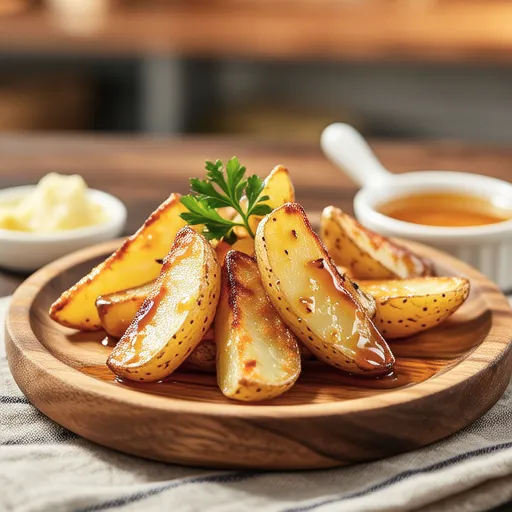 Honey Mustard Fried Potatoes