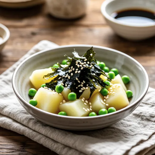 New Potatoes and Hijiki Sesame Mayo Salad