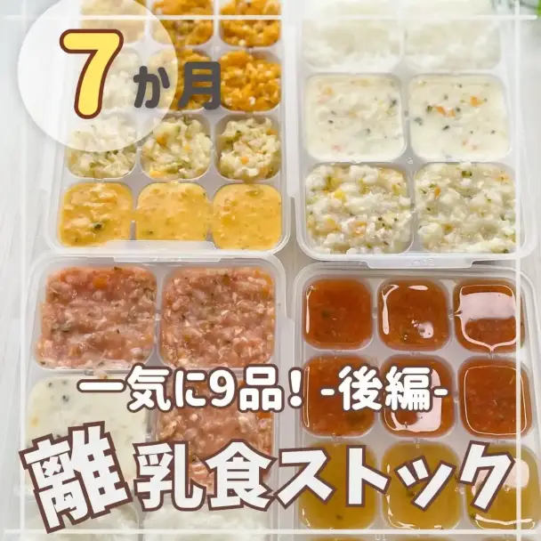 炊飯器で作る離乳食9品ストック