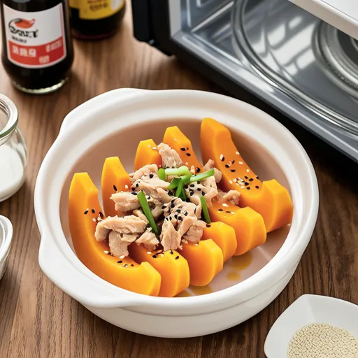 Steamed Pumpkin with Tuna