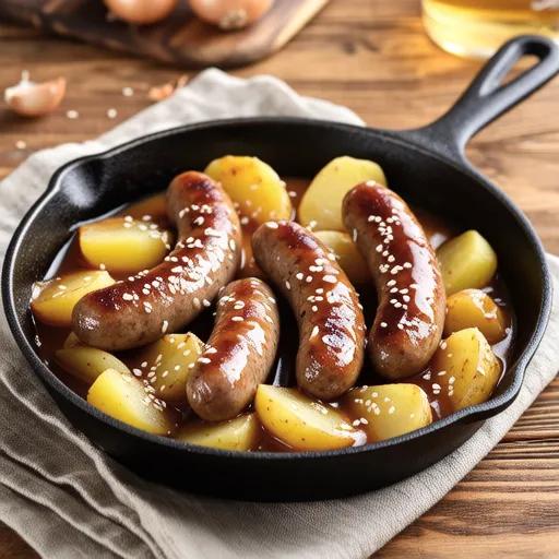 Sweet and Savory Vienna Sausage Potato Braise