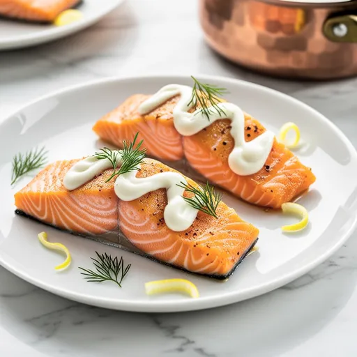 Salmon with Mayo Oyster Sauce