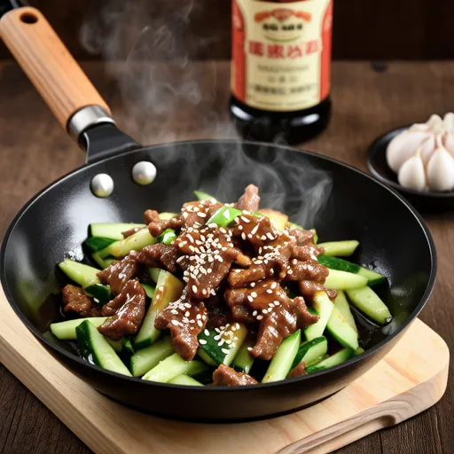 Cucumber Beef Stir-fry