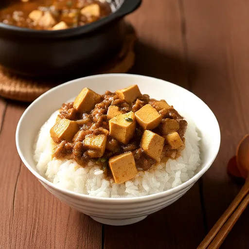 Potato and Tofu Rice Bowl