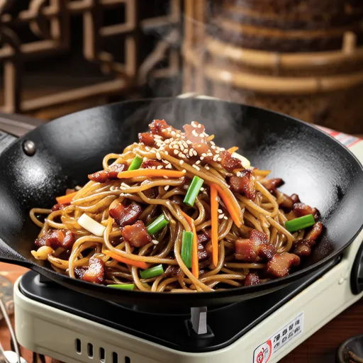 Bacon Stir-fried Bean Sprouts