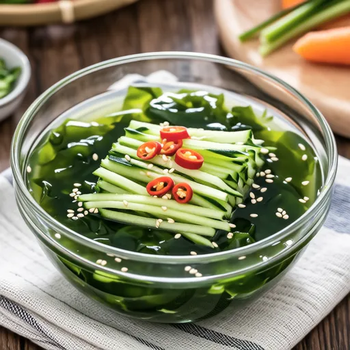 Cucumber and Seaweed Cold Soup