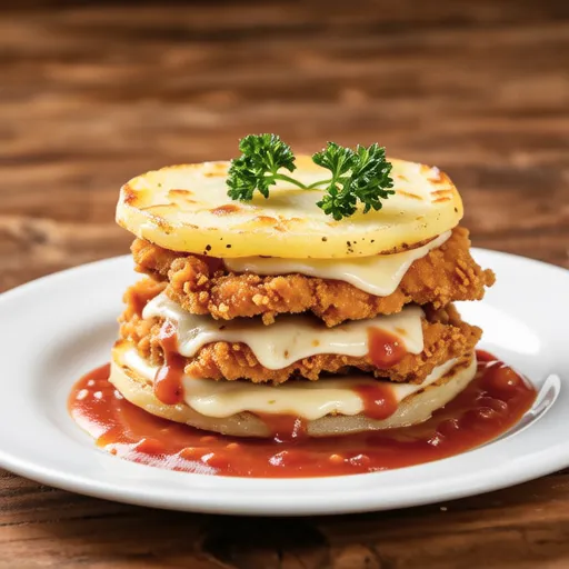 Chicken Breast and Potato Cheese Mille-feuille