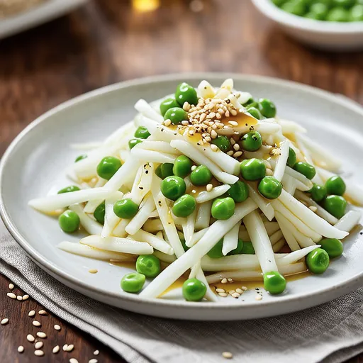 Daikon and Pea Sprout Mayo Salad