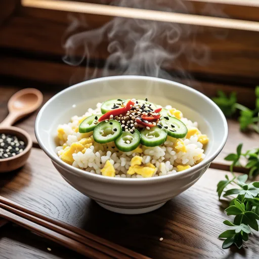 Takana and Egg Oatmeal Fried Rice