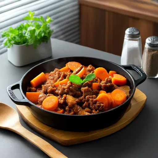紅蘿蔔與絞肉的番茄燉煮