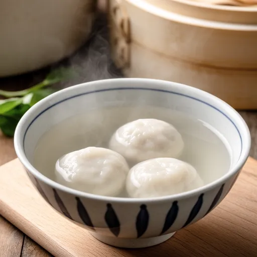 Lotus Root Dumpling Clear Soup
