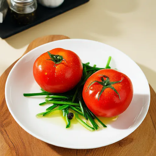 Domatesli Frenk Soğanı Salatası