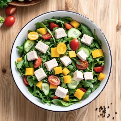 Watercress and Chicken Chopped Salad