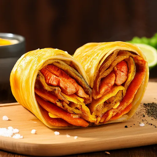 Heart-Shaped Crab Stick Pancakes