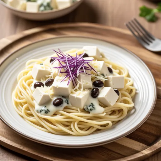 Mentaiko Tofu Cream Pasta