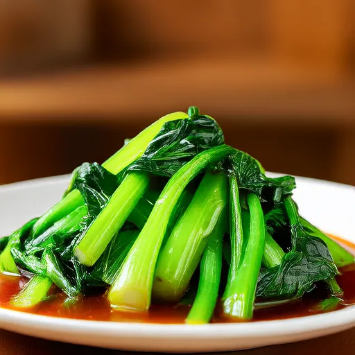 Komatsuna in brodo leggero