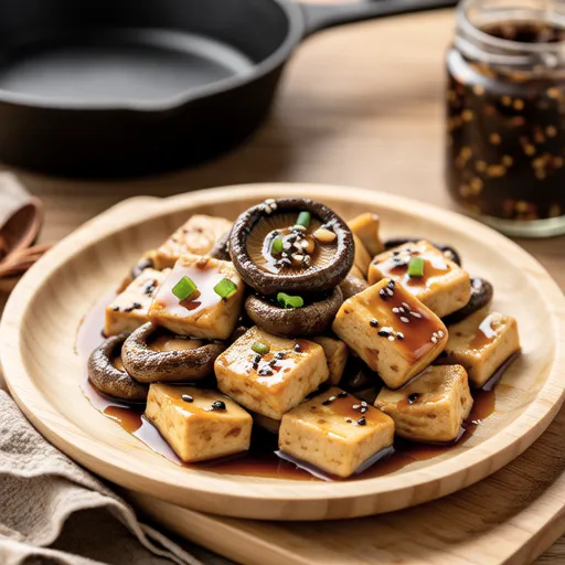 Savory Sesame Mushroom Tofu Grill