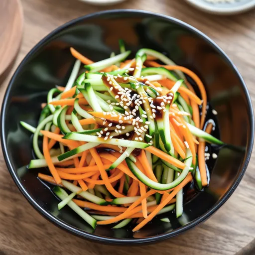 Carrot and Zucchini Sesame Ponzu Salad
